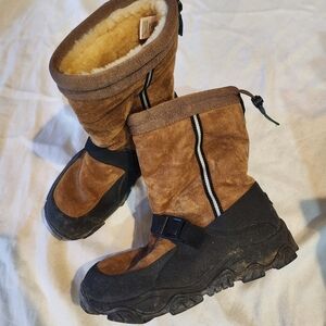 Cabela's Alaskan Guide Leather Boots Shearling Lined Winter Boots Men’s Size 11M